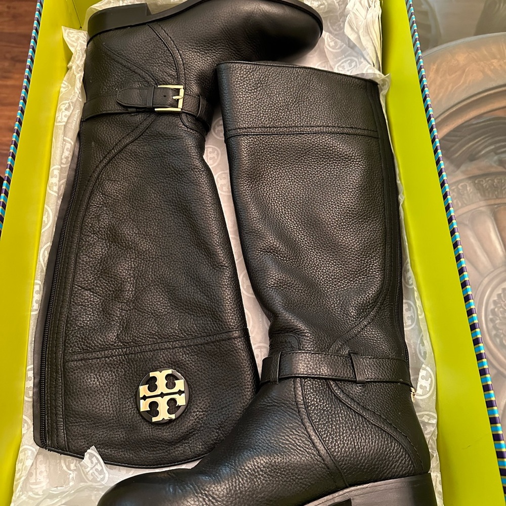 Tory Burch Adeline 22MM Tumbled Riding Boot
